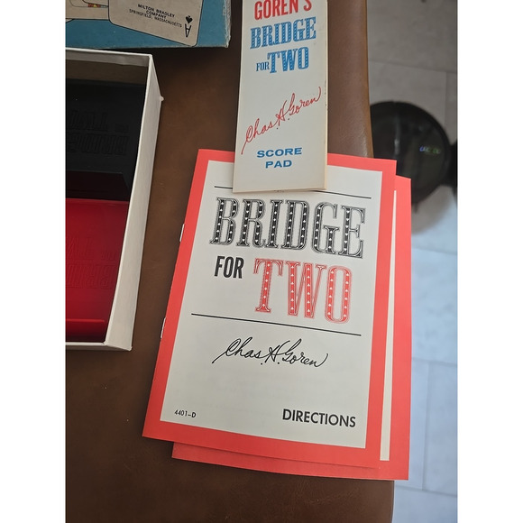 Vtg 1964 Milton Bradley MB Goren's Bridge for Two Game #4410 Complete MCM Decor - Picture 2 of 6